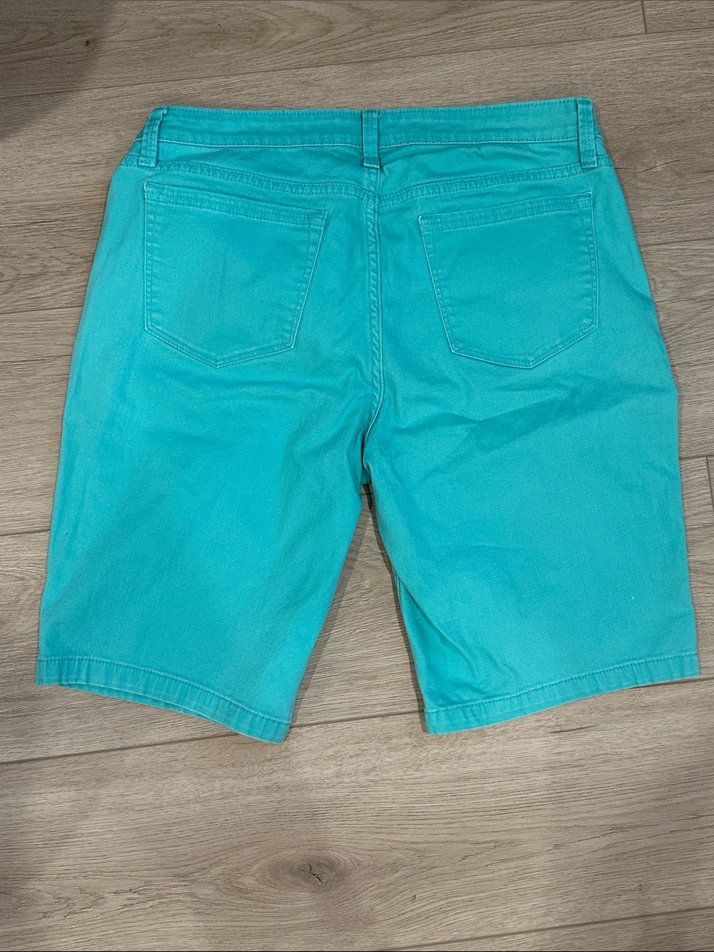 Riders by Lee Women's Turquoise Bermuda Shorts - Picture 6 of 6